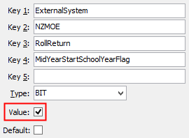 Configuration File Maintenance (MidYearStartSchoolYearFlag)