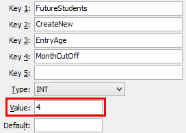 Configuration File Maintenance (MonthCutOff)