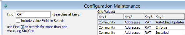Configuration File Maintenance (RAT)