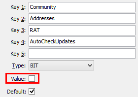 Configuration File Maintenance (RAT:AutoCheckUpdates)