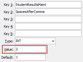 Configuration File Maintenance (SpacesAfterComma)