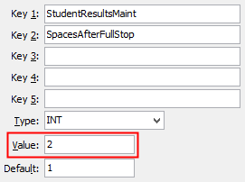 Configuration File Maintenance (SpacesAfterFullStop)