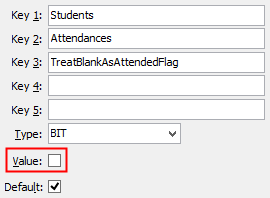 Configuration File Maintenance (TreatBlankAsAttendedFlag)
