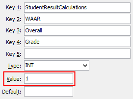 Configuration File Maintenance (WAAR Overall Grade)