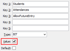 Configuration File Maintenance - AllowFutureEntry
