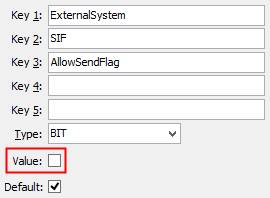 Configuration File Maintenance - AllowSendFlag configuration setting
