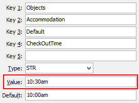 Configuration File Maintenance - CheckOutTime configuration setting