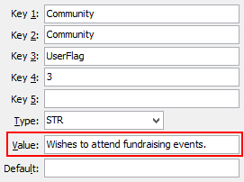Configuration file maintenance - CommunityUserFlags