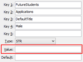 Configuration file maintenance - DefaultTitleMale