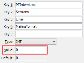 Configuration File Maintenance - EmailMalingFormat configuration setting