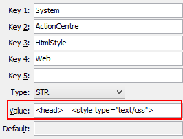 Configuration file maintenance - HtmlStyleWeb configuration setting