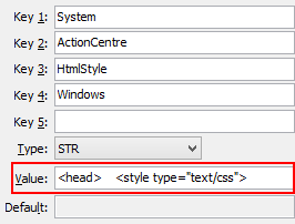 Configuration file maintenance - HtmlStyleWindows