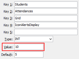 Configuration File Maintenance - IconAlertsDisplay configuration setting