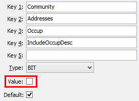 Configuration File Maintenance - IncludeOccupDesc configuration setting