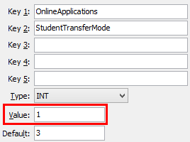 Configuration File Maintenance - StudentTransferMode configuration setting