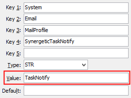Configuration File Maintenance - SynergeticTaskNotify