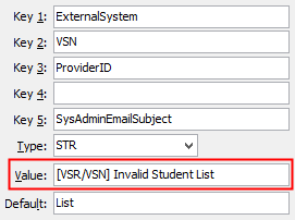 Configuration File Maintenance - SysAdminEmailSubject configuration setting