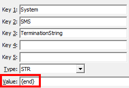 Configuration File Maintenance - TerminationString (cudown)