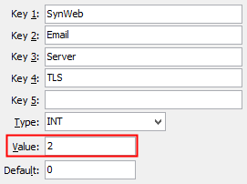Configuration File Maintenance - TLS (Synergetic) configuration setting