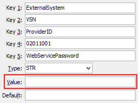 Configuration File Maintenance - WebServicePassword configuration setting