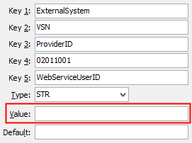 Configuration File Maintenance - WebServiceUserID configuration setting