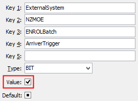 Configuration File Maintenance ArrivalTrigger configuration setting)