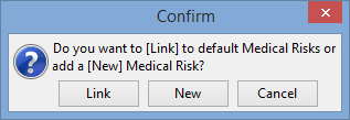 Confirm (Adding risks)