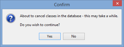 Confirm window (about to cancel classes)