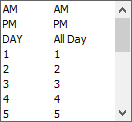 Create Absence Event (Absence slip, Period dropdown only)
