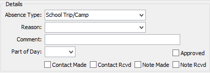 Create Absence Event - Excursion Out and In (Submit Excursion Out and In Time region)
