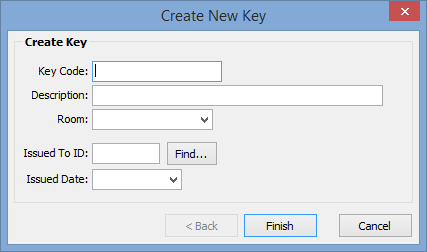 Create New Key window