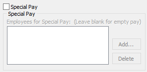 Create New Pay (cut down, special pay area)