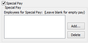 Create New Pay Window - Special Pay region