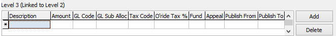 Creating a level 3 online payment category