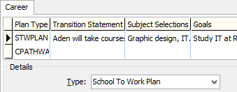 Current Student Maintenance - Career tab (What's new)