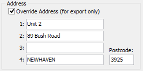 Current Student Maintenance - NZQA tab (Override Address)