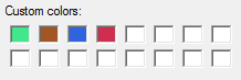 Custom colours
