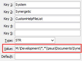CustomHelpFileList configuration setting