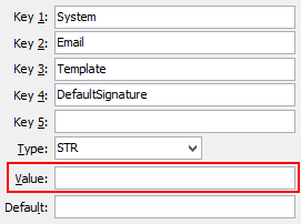DefaultSignature configuration setting