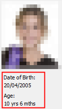 DOB and age information (Medical Maintenance)