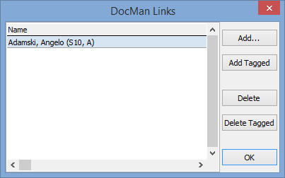Docman links window