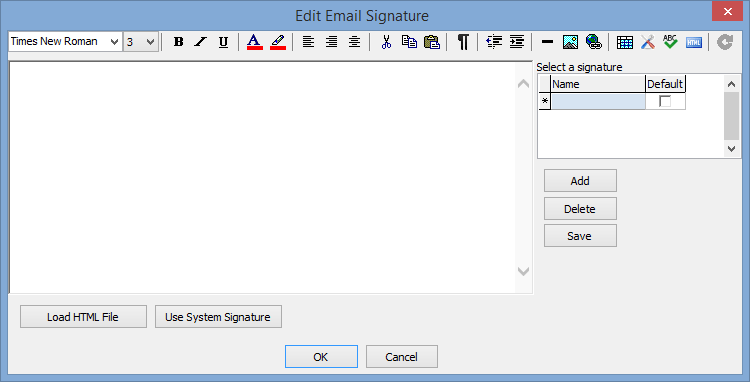 Edit Signature
