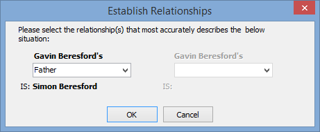 Established Relationships window