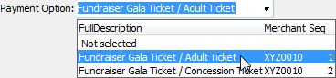 Events maintenance - web tab (level 2 information, cut-down)