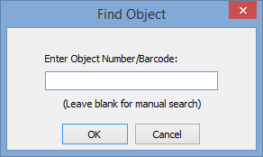 Find Object window