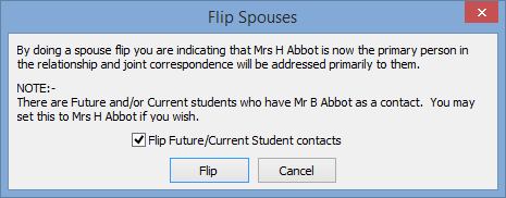 Flip spouse window