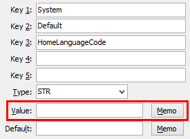 HomeLanguageCode configuration setting