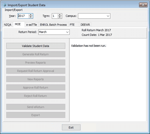 Import-Export Student Data - MOE tab (initial, v68)