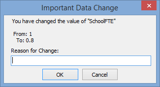 Important Data Change window (FTE)