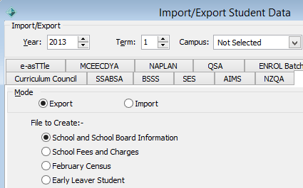 Import Export Student Data - CEO tab (cut down)